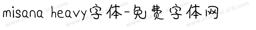 misana heavy字体字体转换